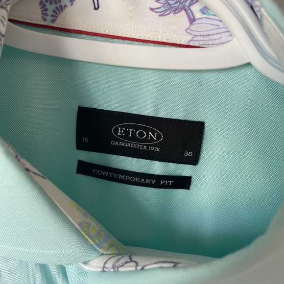 ETON Contemporary Fit Mens Long Sleeve Dress Shirt, Size 15 - Picture 4 of 4